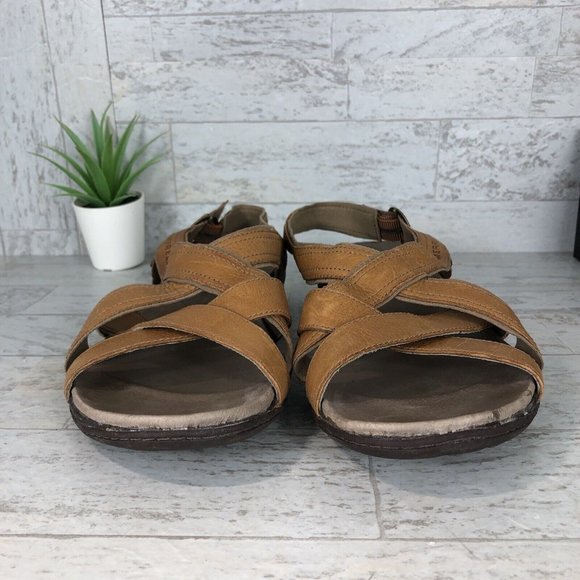 Merrell Basson Slingback Tan Leather Strappy Sandals Womens‎ Size 10 / J46246 - Picture 5 of 11